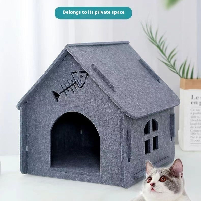 Skládací domeček pro kočky