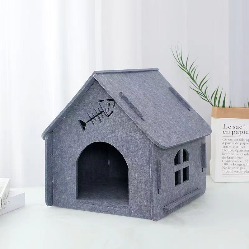 Skládací domeček pro kočky