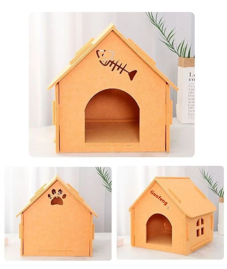 Skládací domeček pro kočky