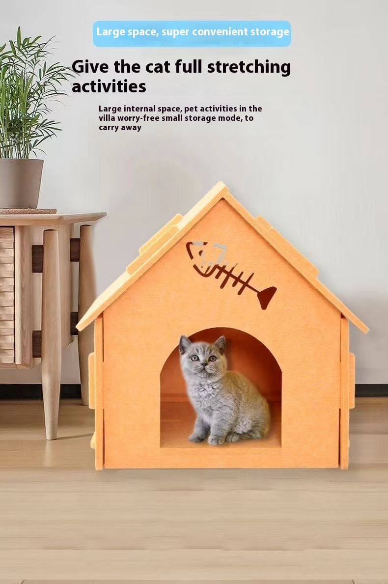 Skládací domeček pro kočky